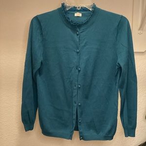 Turquoise JCrew sweater